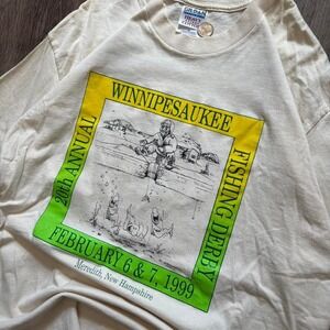 Vintage 90's Fishing Funny Graphic T-shirt